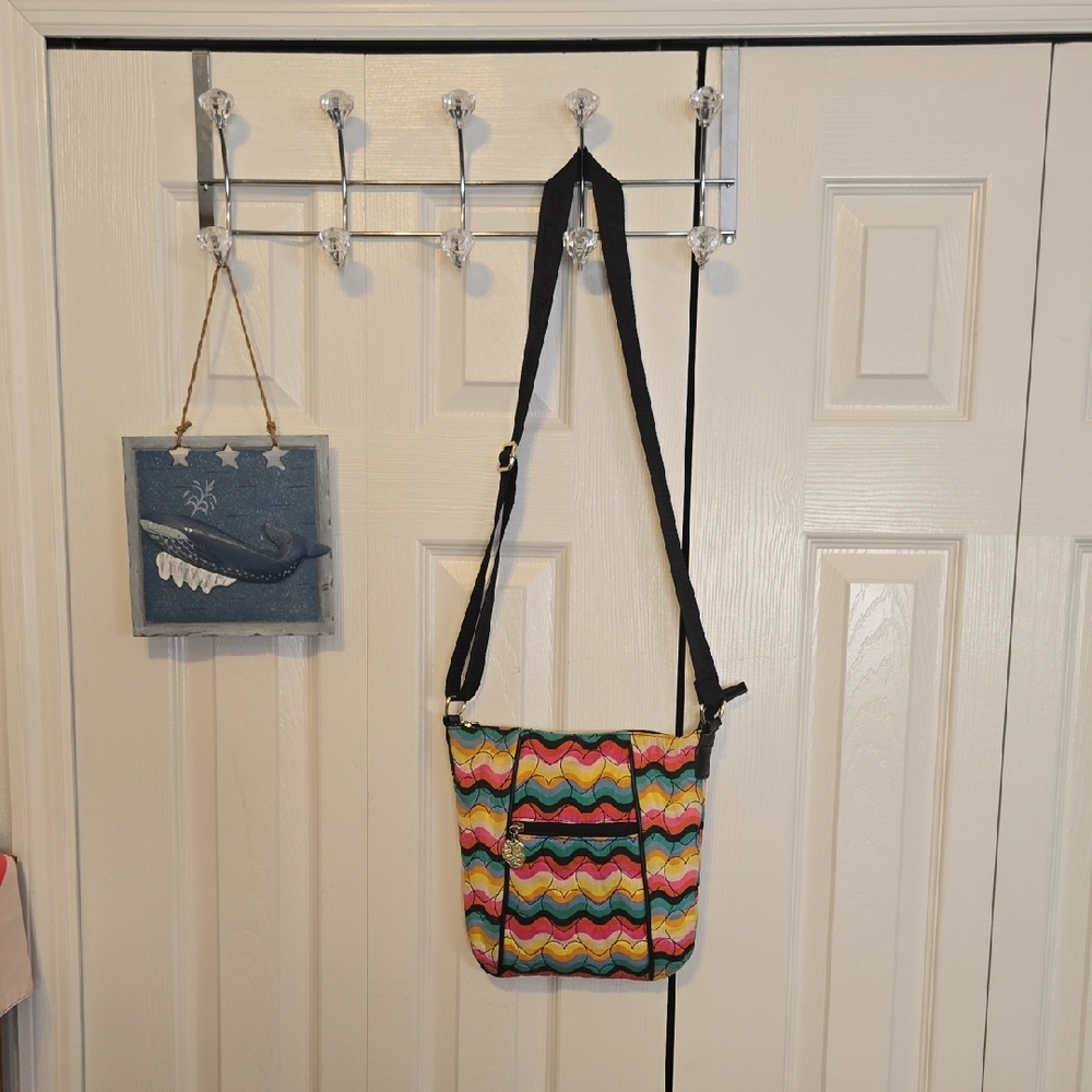 Betsey Johnson Multicolor Zigzag Crossbody Bag